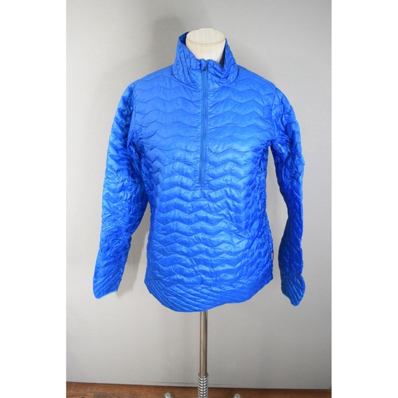 Patagonia Ultralight Down Shirt Medium Sweater Down Puffer Blue Womens